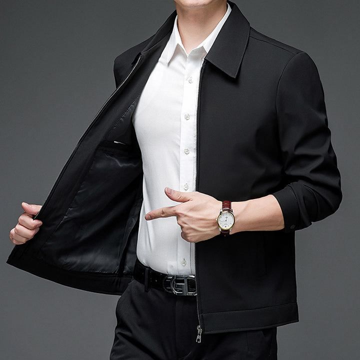 Herren Freizeitzip-Jacke mit lässigem Schnitt und atmungsaktivem Material Drune