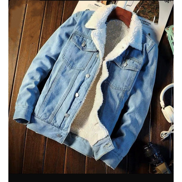 Herren Denimjacke mit weichem Innenfutter Drune