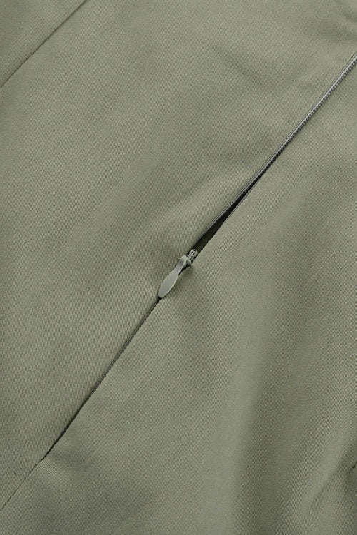 Drune | Knopfdetail Gekürzte Jacke & Minirock-Set