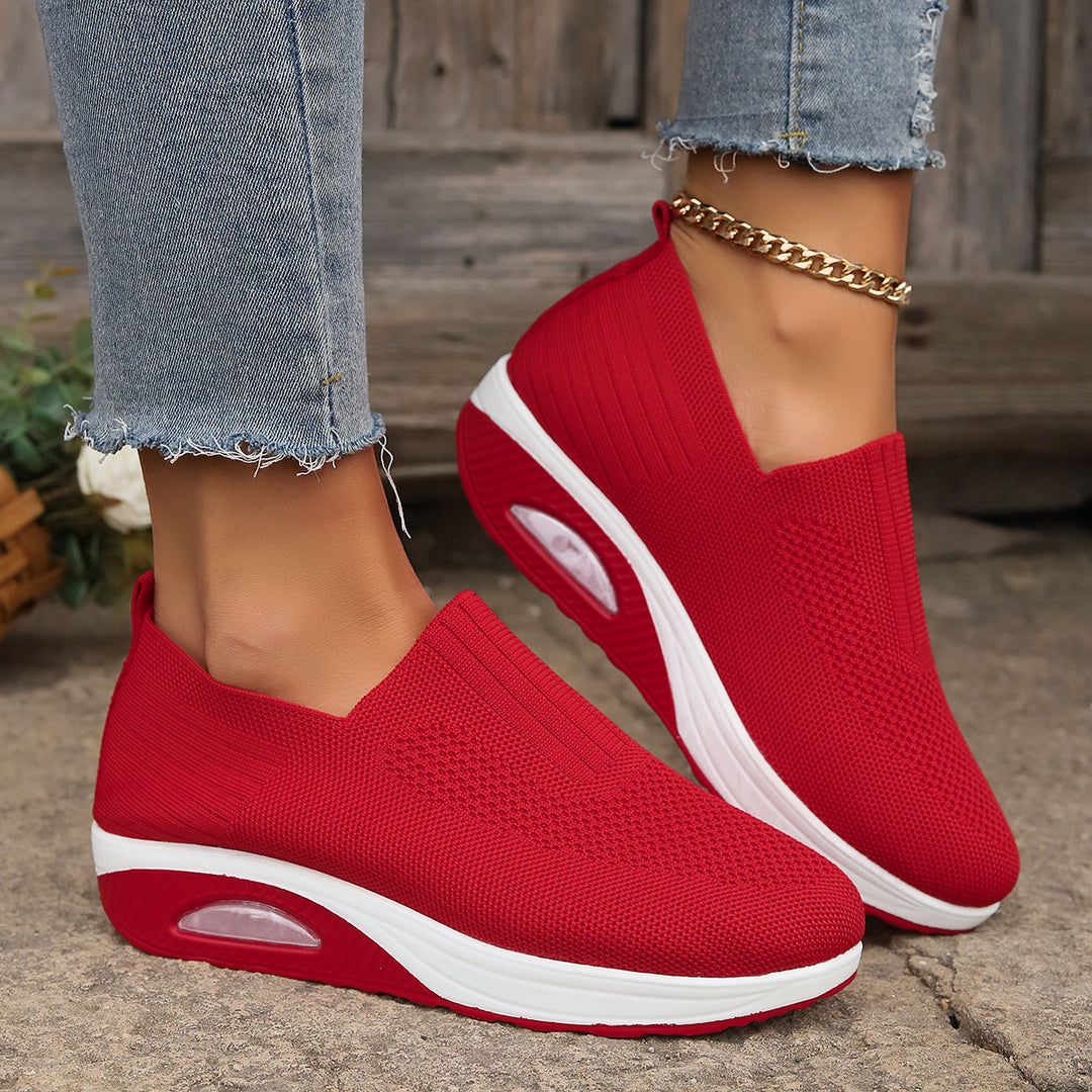 Damen Luftpolster Slipper Sneaker Drune