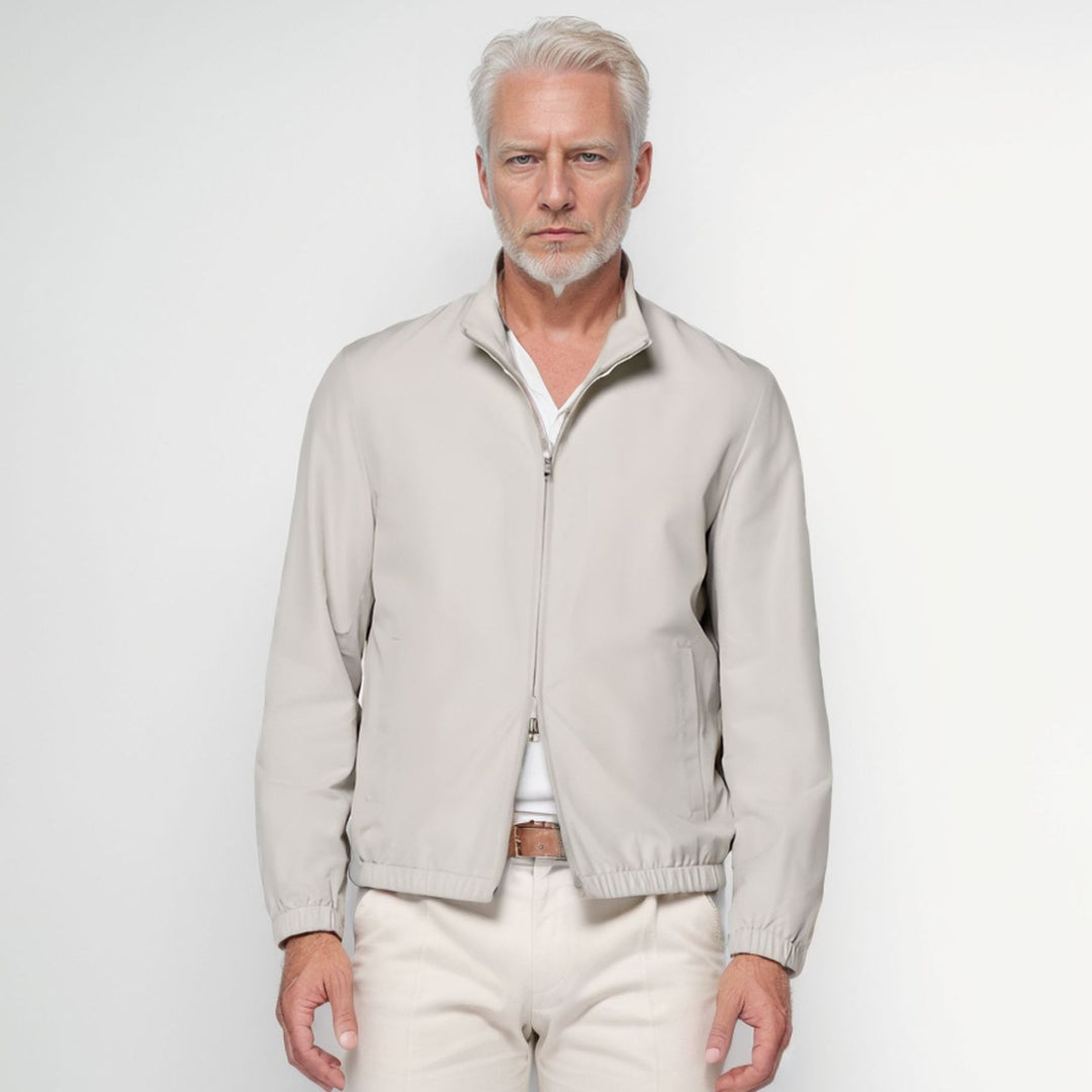 Herren elegante und funktionale Übergangsjacke mit hohem Kragen Drune