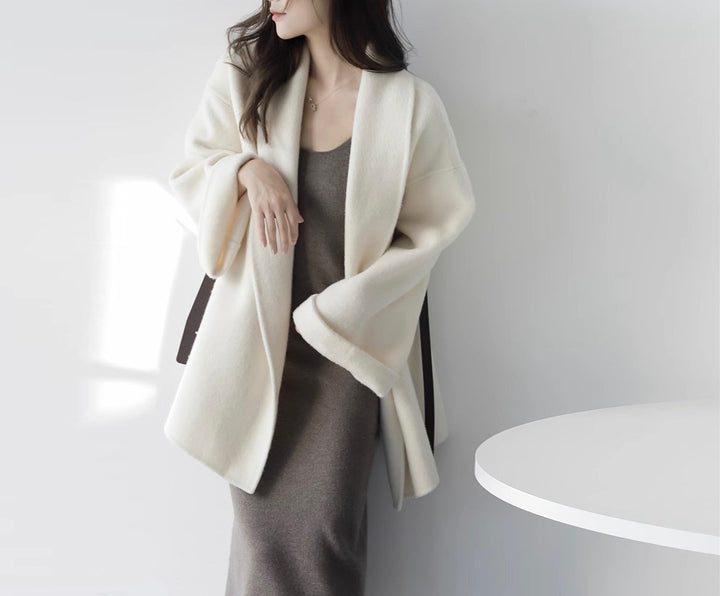 Damen Schicke und elegante Wickeljacke Drune