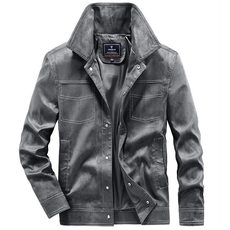 Herren Modische Wildlederjacke Drune