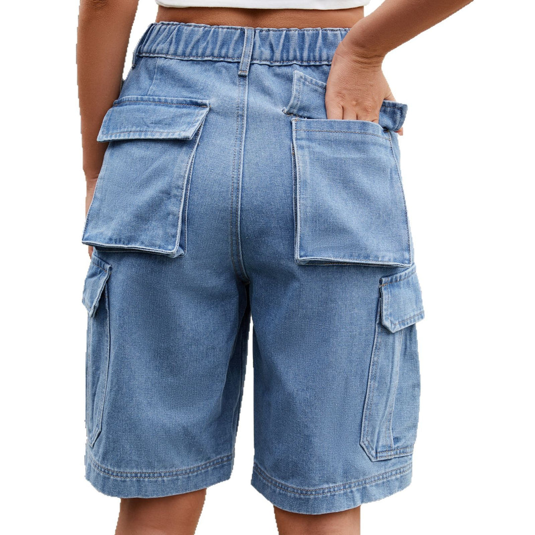 Damen Cargo-Shorts mit elastischem Bund und praktischen Taschen Drune