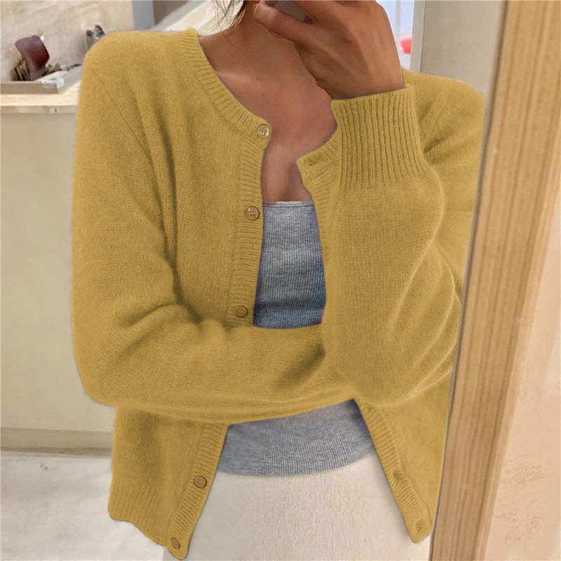 Damen kuschelige Strickjacke Drune