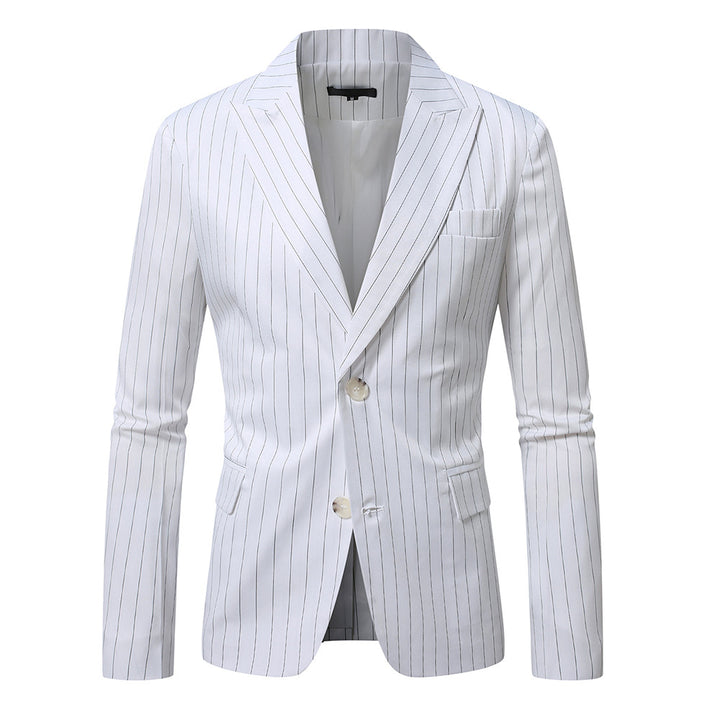 Herren Maßgeschneiderter Nadelstreifen Blazer Drune