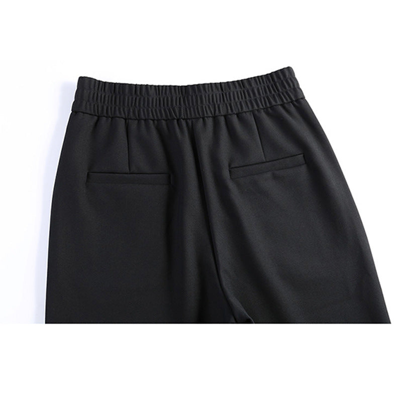 Damen Elegante und bequeme High-Waist Stoffhose Drune