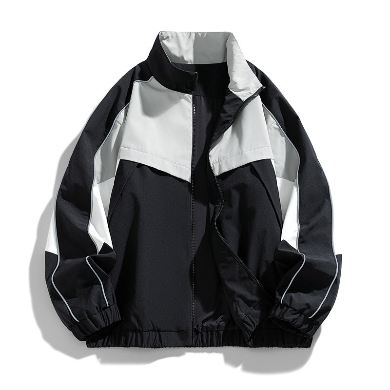 Herren Leichte Sportjacke mit hohem Kragen Drune