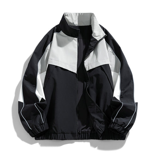 Herren Leichte Sportjacke mit hohem Kragen Drune