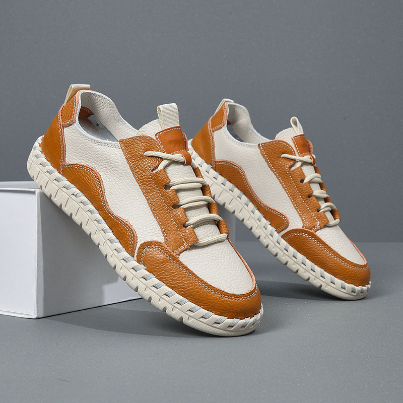 Herren Freizeit Leder Sneakers Drune