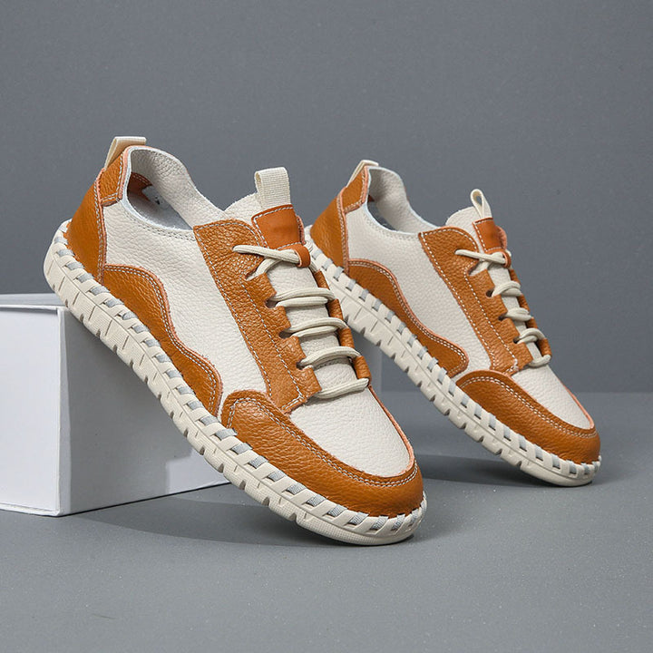 Herren Freizeit Leder Sneakers Drune