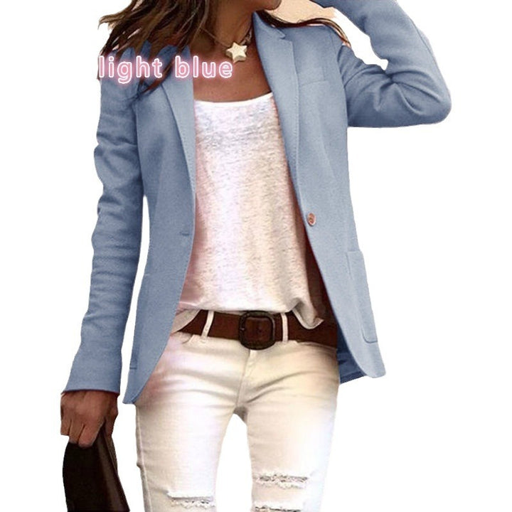 Damen taillierter Blazer mit elegantem Revers Drune