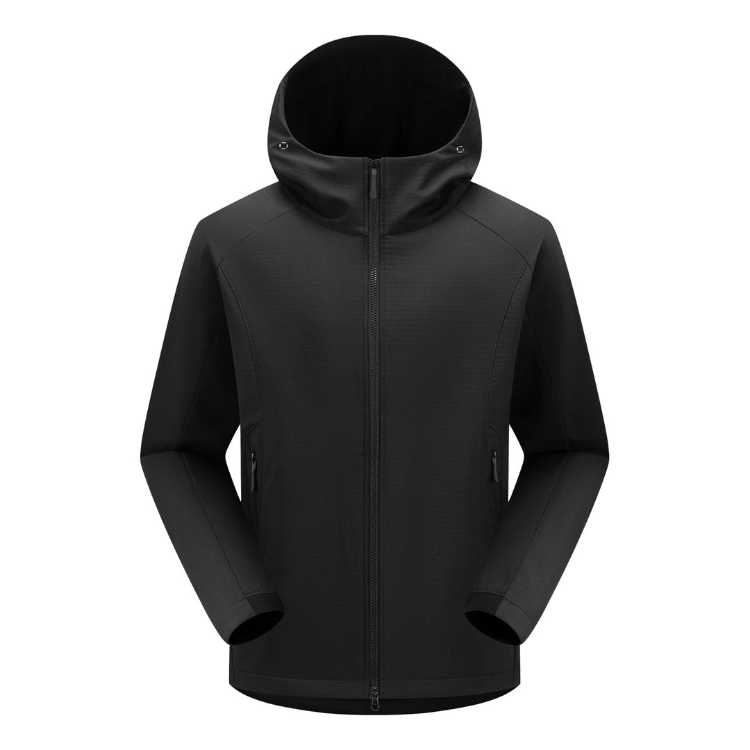 Herren Softshell-Funktionsjacke mit Wattierung, Kapuze & Zwei-Wege-Reißverschluss Drune