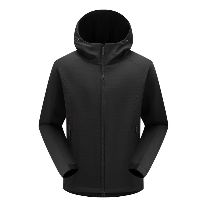 Herren Softshell-Funktionsjacke mit Wattierung, Kapuze & Zwei-Wege-Reißverschluss Drune