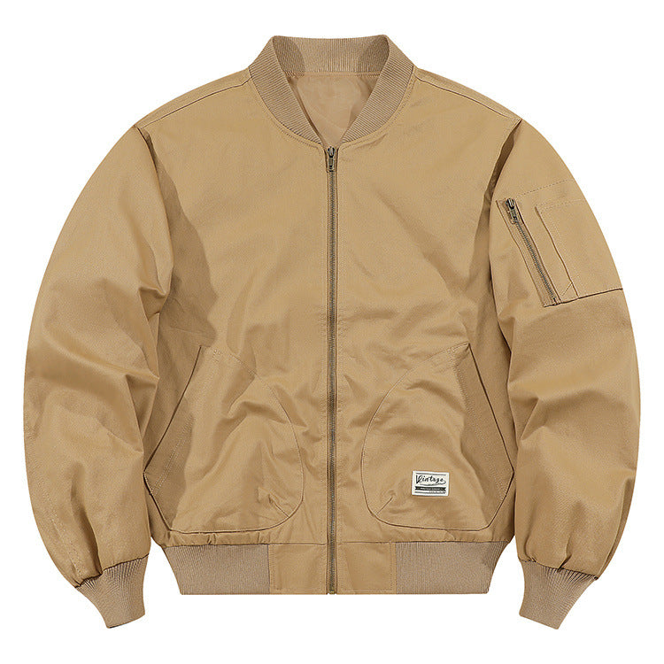 Herren Modische Bomberjacke mit praktischen Taschen Drune
