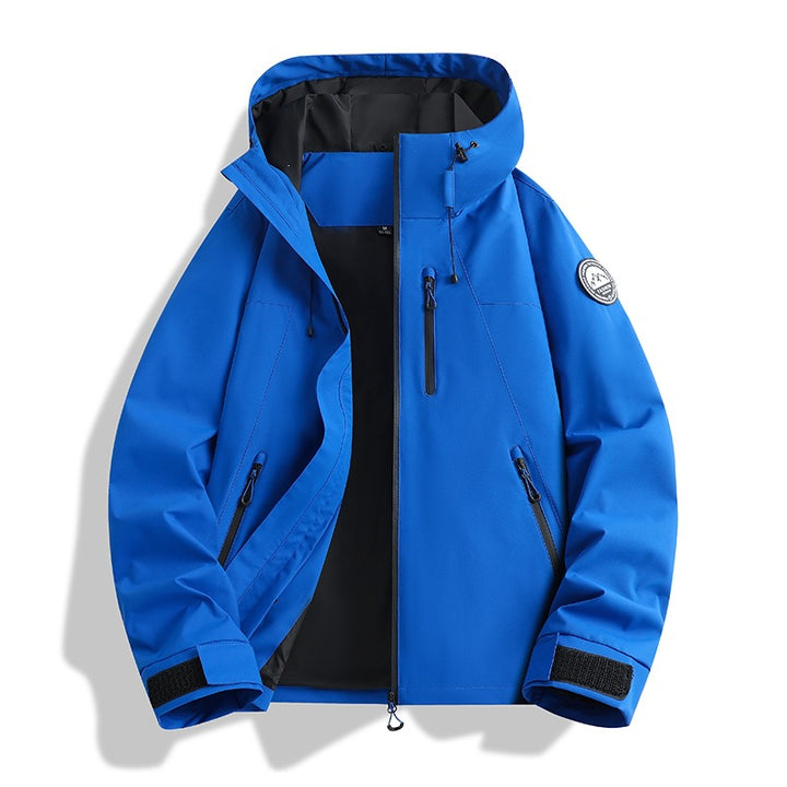 Herren dreiteilige Softshell-Outdoorjacke mit abnehmbarem Fleecefutter und Kapuze Drune