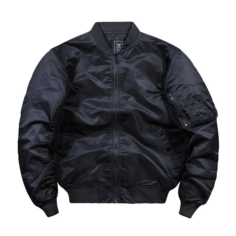 Leichte Herren Nylon Flug Bomberjacke mit Ärmel Utility Tasche Drune