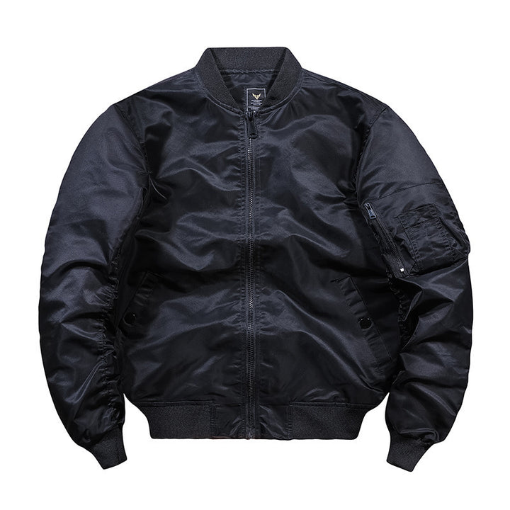 Leichte Herren Nylon Flug Bomberjacke mit Ärmel Utility Tasche Drune