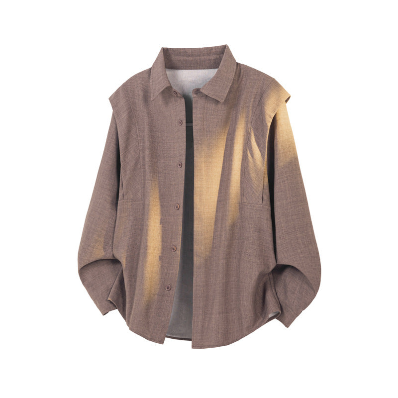 Herren Modische Hemdbluse mit strukturiertem Design Drune