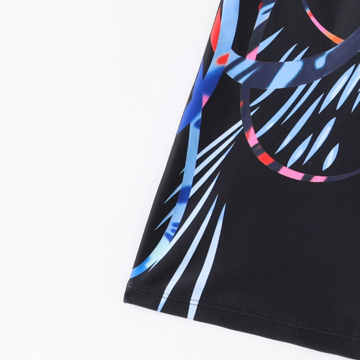 Damen Schwimmanzug mit sportlichem Schnitt und buntem Muster Drune