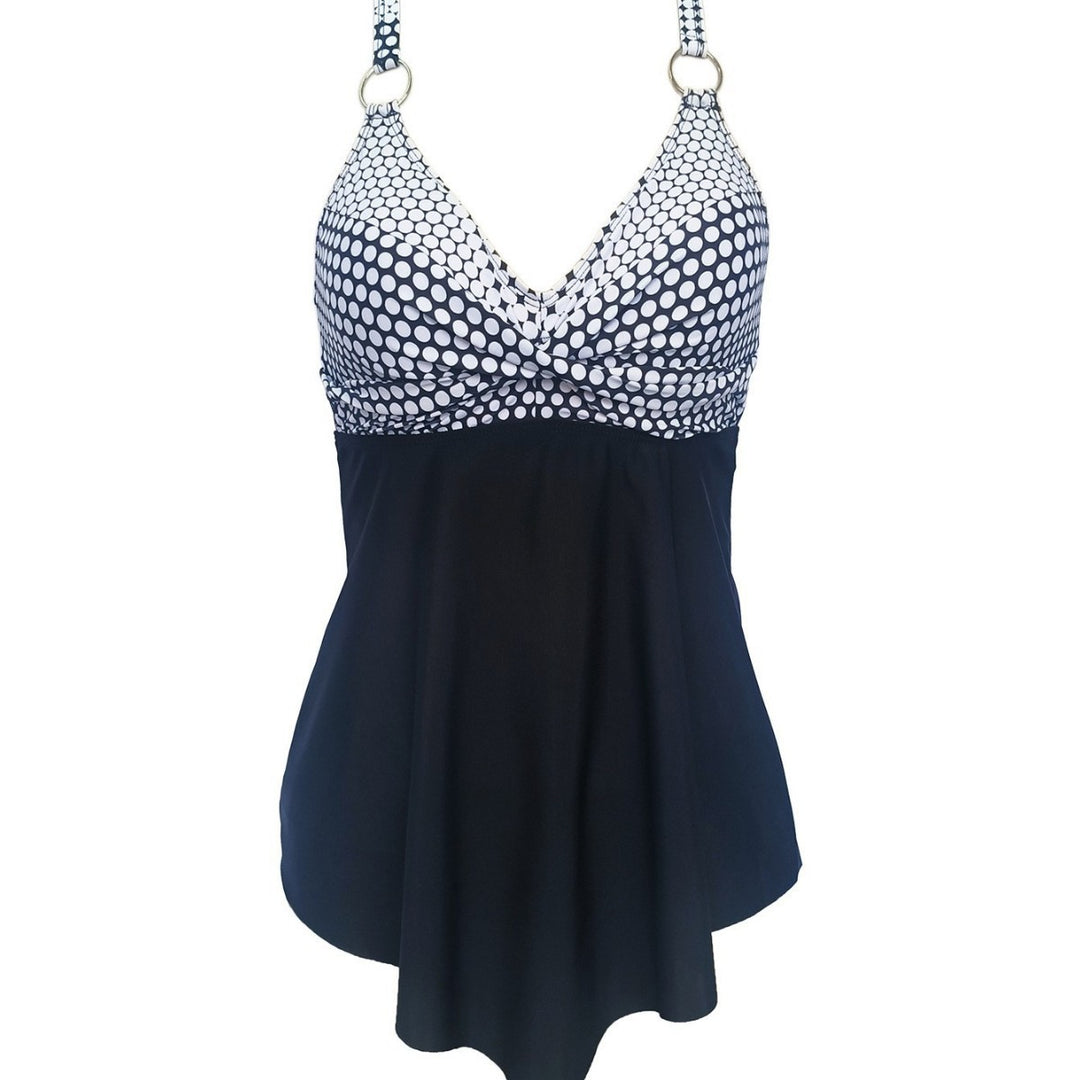 Damen Tankini mit hochgeschlossenem Oberteil und floralem Muster Drune