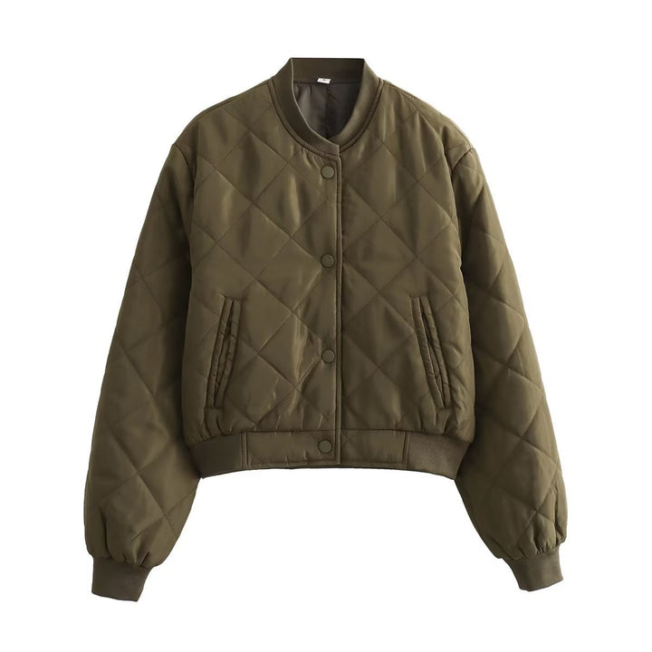 Damen Gemusterte Steppjacke
