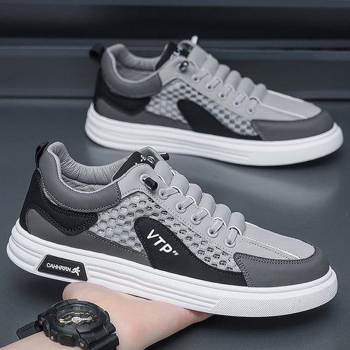 Damen Sportliche Sneakers mit atmungsaktiver Netzstruktur und robuster Gummisohle Drune