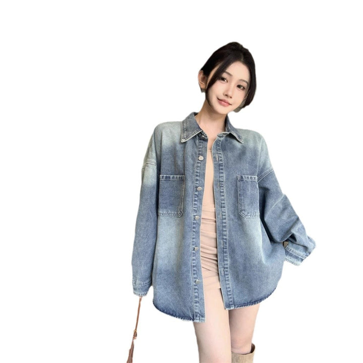 Damen Oversize Denim Hemd Drune