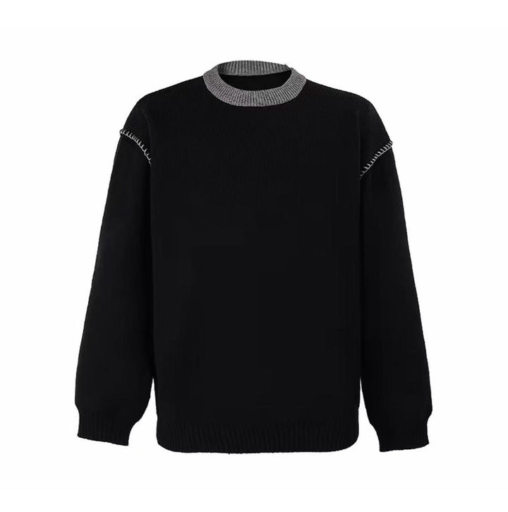 Damen Modischer Grobstrickpullover mit hochgeschlossenen Kragen Drune