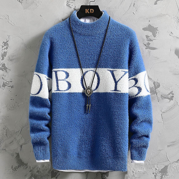 Damen Hochwertiger, kuscheliger Pullover mit Stehkragen Drune