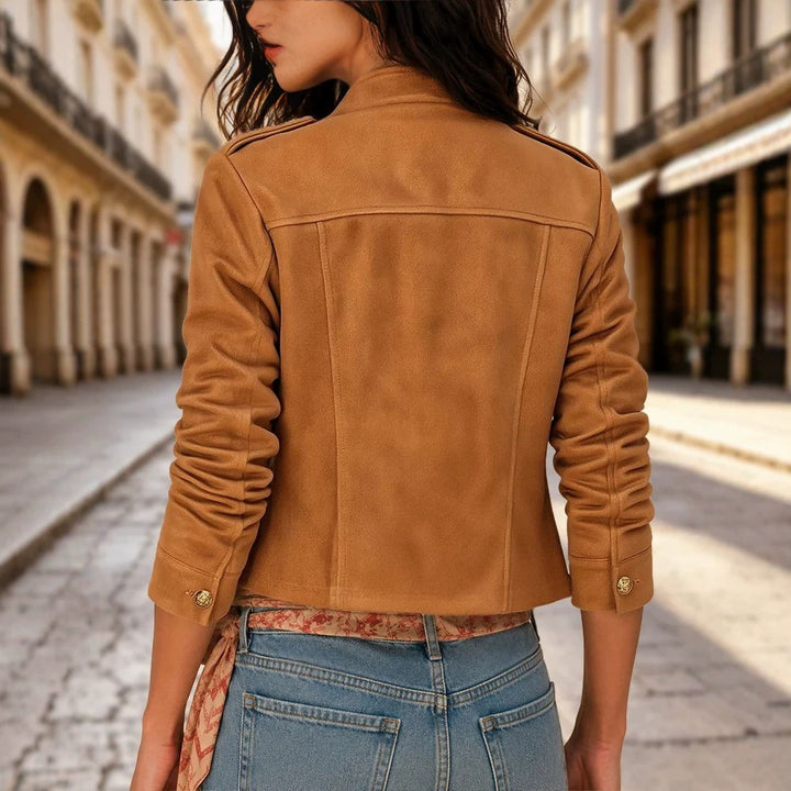 Damen Stylische Jacke im Militärstil Drune