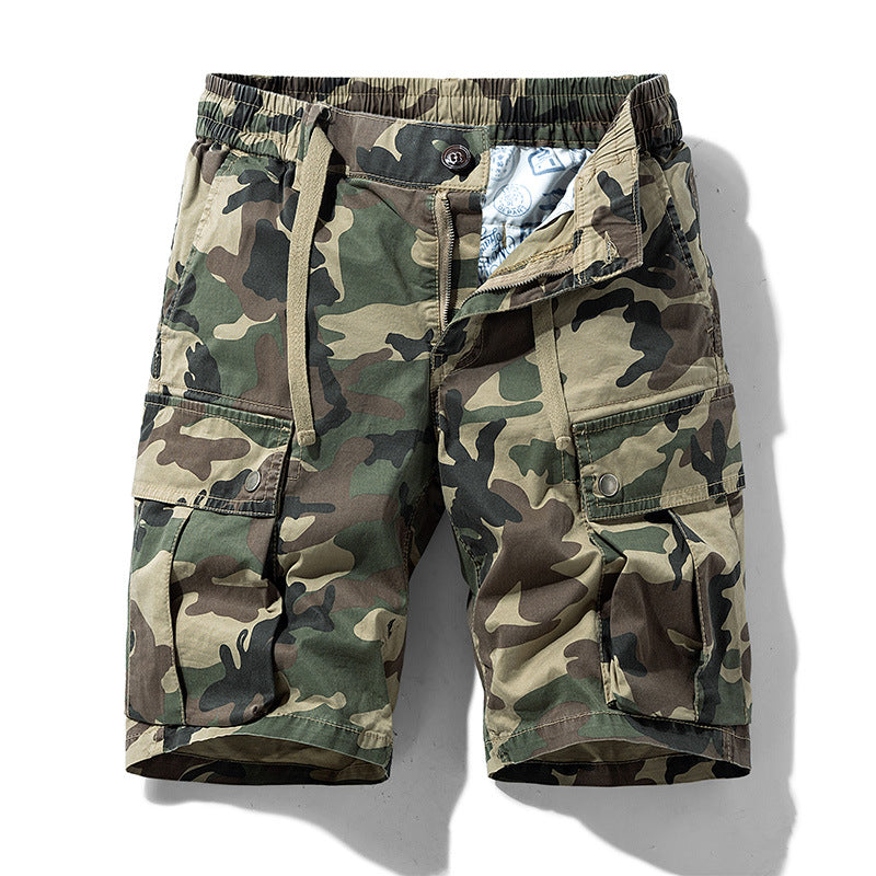 Drune | Kurze Hose Cargo Shorts mit Seitentaschen