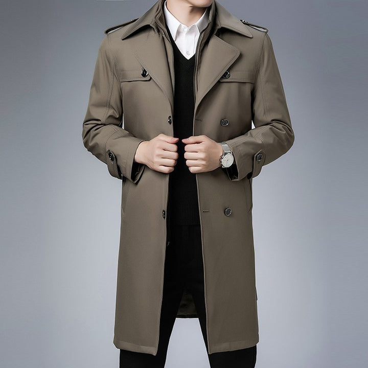 Herren Eleganter Trenchcoat Drune