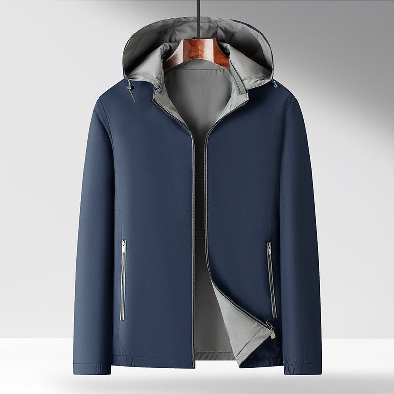 Herren Funktionsjacke mit hohem Kragen und praktischen Reißverschlusstaschen Drune