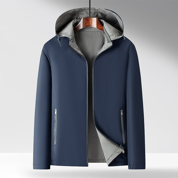 Herren Funktionsjacke mit hohem Kragen und praktischen Reißverschlusstaschen Drune
