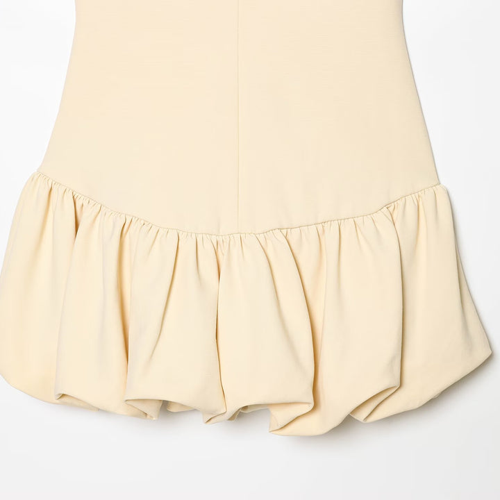 Damen Sommerkleid mit schwingendem Volant und figurbetonter Silhouette Drune