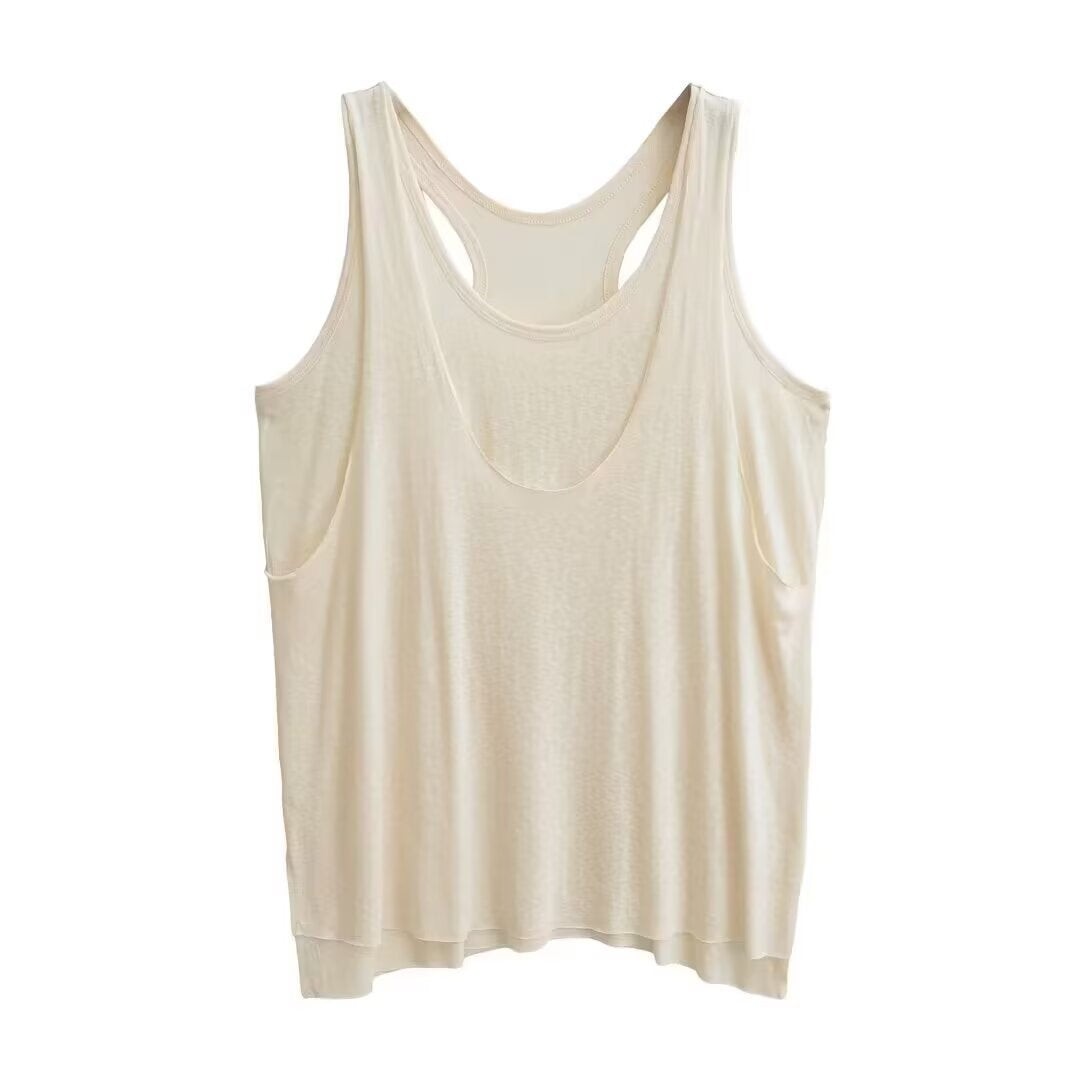 Damen sportliches Tanktop mit asymmetrischem Rückendesign Drune