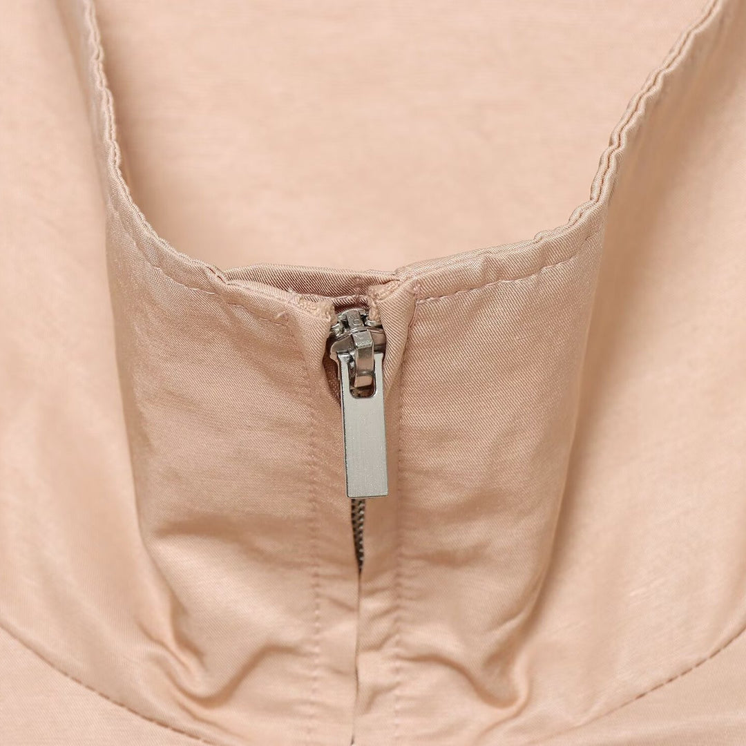 Damen Cropped Übergangsjacke mit hohem Stehkragen und Raglanärmeln Drune