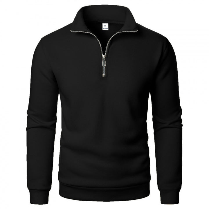 Herren Sportlicher Sweatpullover mit Stehkragen Drune