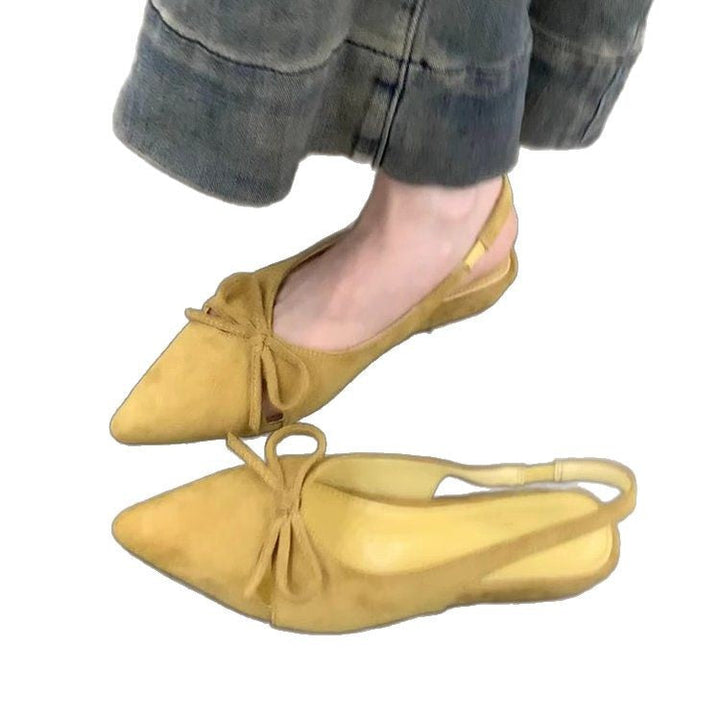 Damen Sling-Ballerinas mit dekorativem Schleifendetail und komfortablem Fußbett Drune