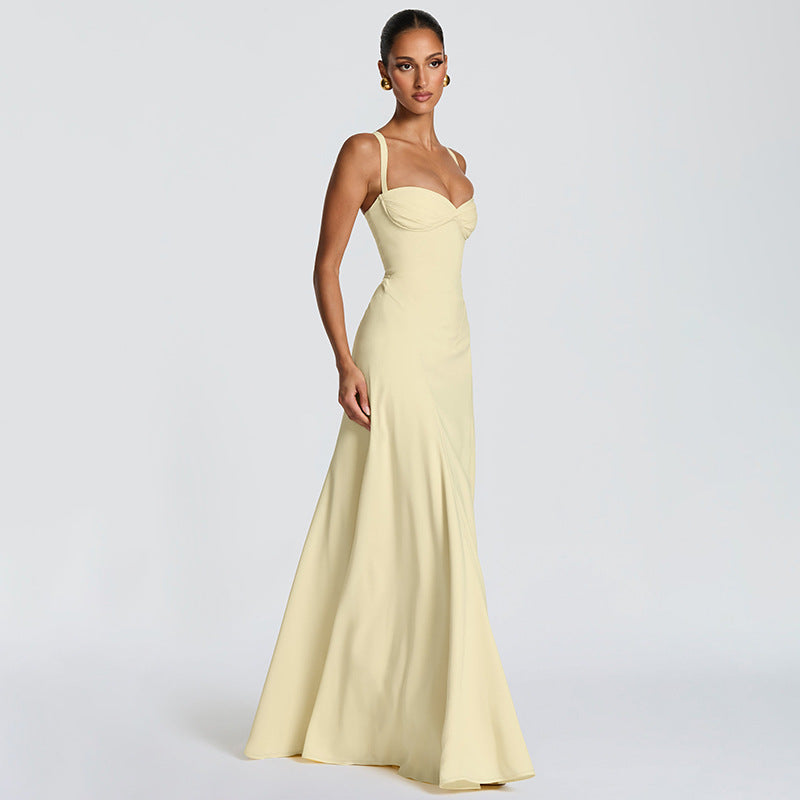 Damen Elegantes Maxikleid mit raffinierten Trägerdetails und schmeichelndem Schnitt Drune