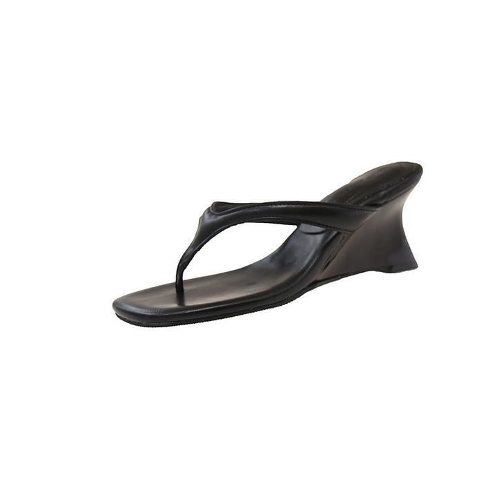 Damen Elegante Zehentrenner mit komfortablem Wedge-Absatz Drune