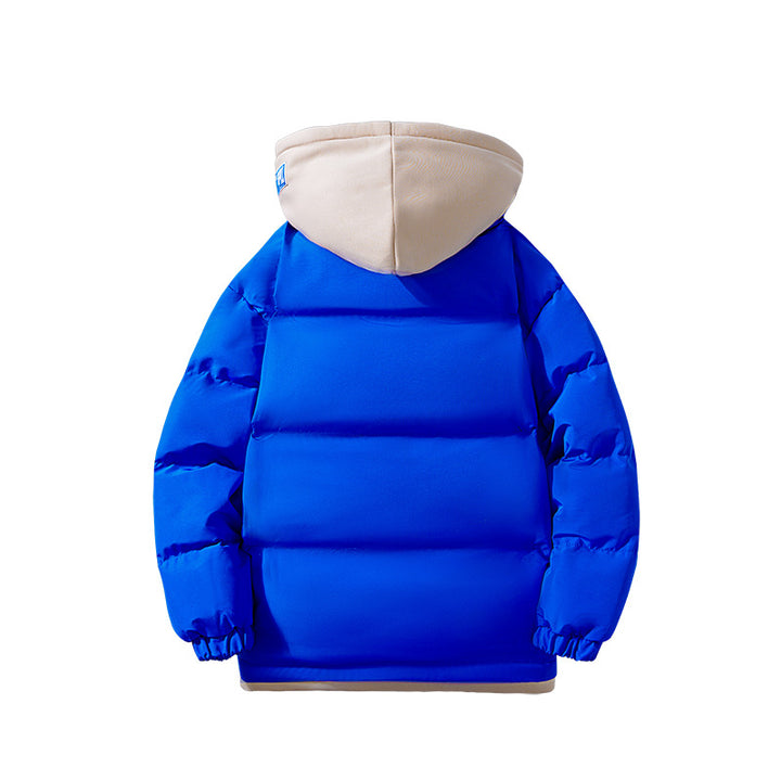 Damen Zweilagige gesteppte Kapuzenjacke mit kontrastfarbener Kapuze, Kordelzug und elastischen Bündchen Drune