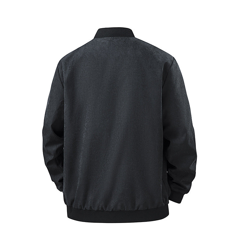 Herren Leichte Übergangsjacke mit hohem Kragen und Seitentaschen Drune