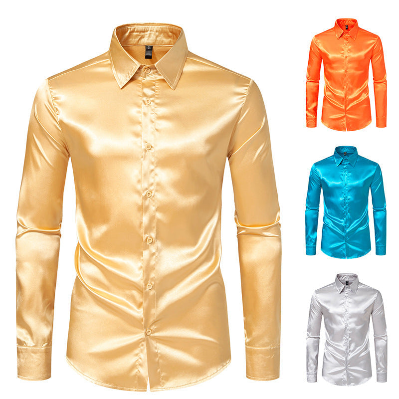 Herren Seidenhemd Drune