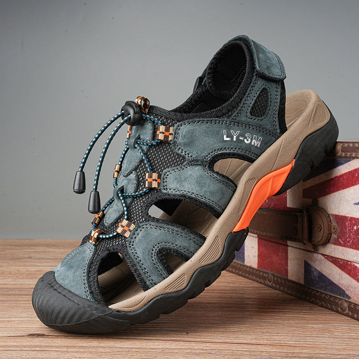 Damen Sportliche Trekking-Sandalen mit rutschfester Sohle und sicherem Schnellschnürsystem Drune