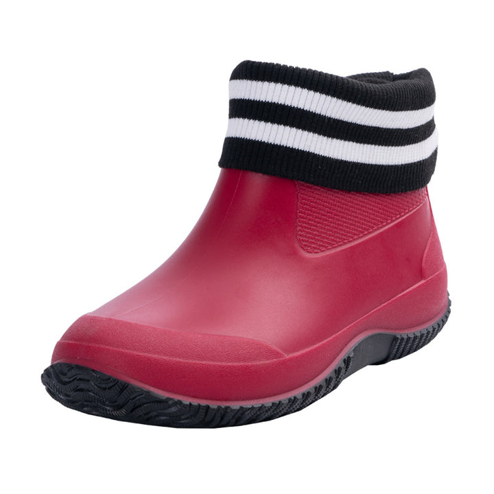 Herren Kurzschaftige wasserdichte Gummistiefelette mit griffiger Profilsohle Drune