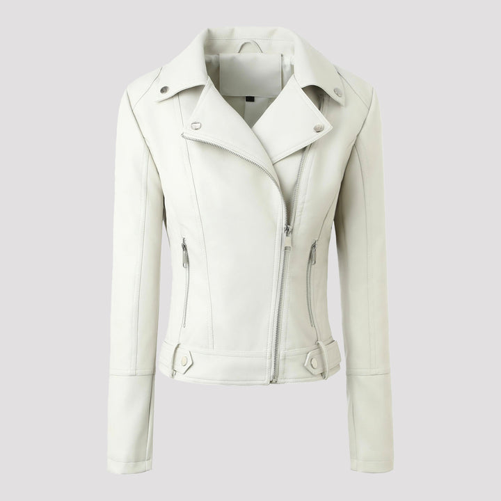 Damen Klassische Bikerjacke Drune