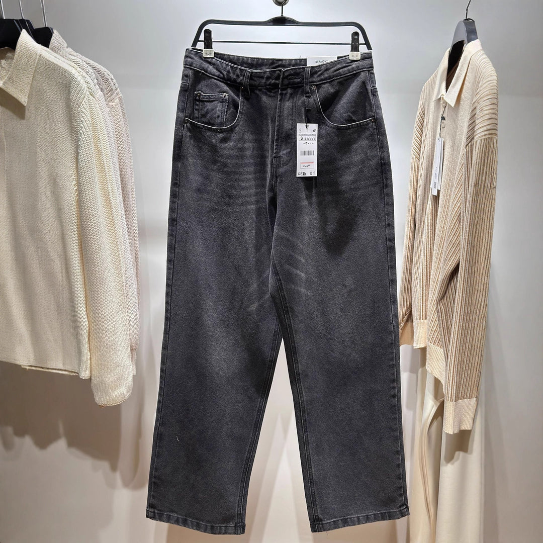 Damen High‑Waist Cropped Wide‑Leg Jeans aus weichem Stretch-Denim Drune