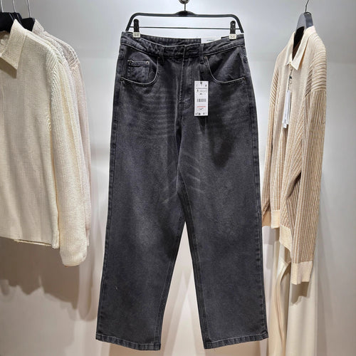 Damen High‑Waist Cropped Wide‑Leg Jeans aus weichem Stretch-Denim Drune